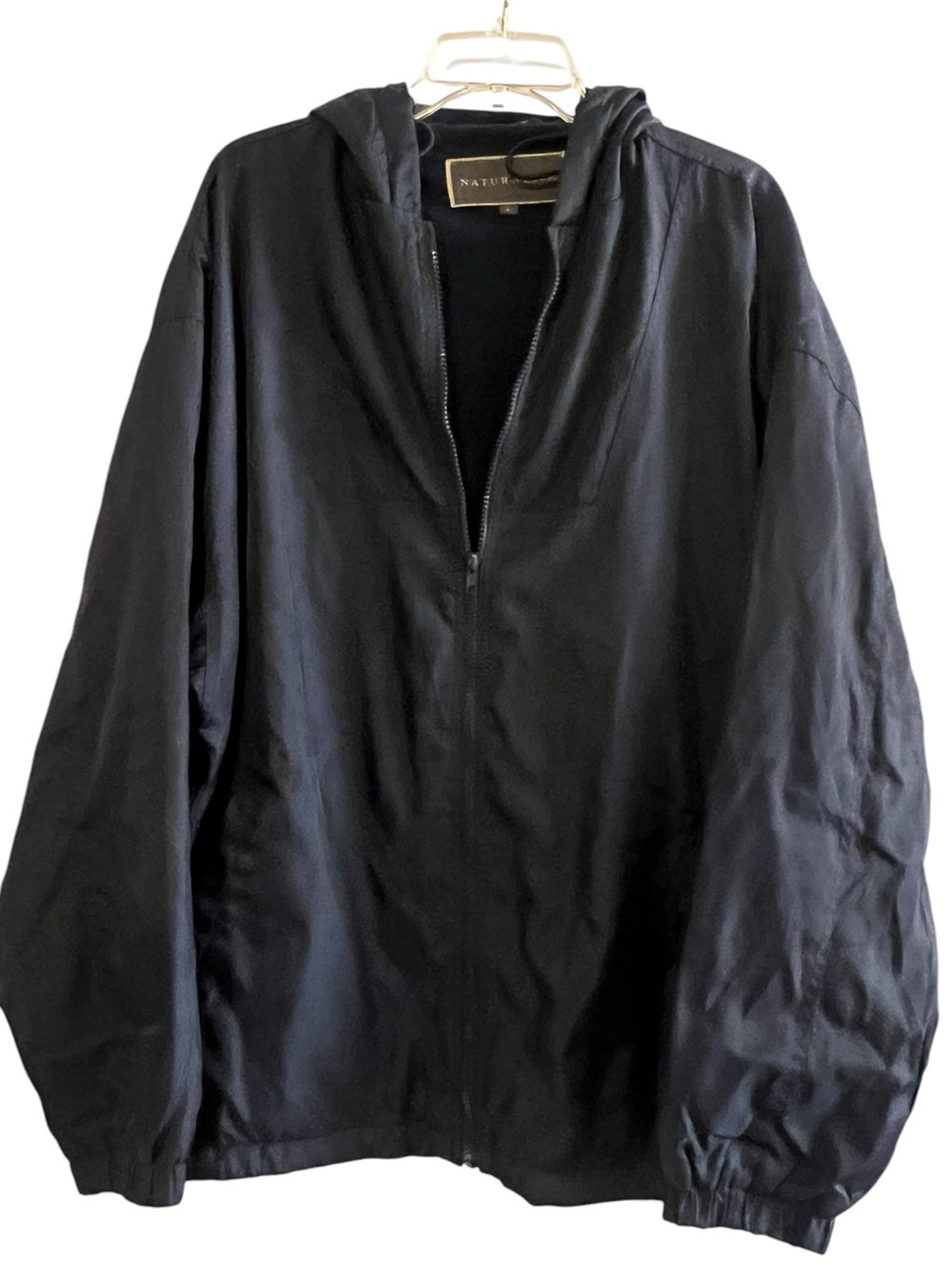 NATURALIFE Navy Blue Full-Zip Jacket L